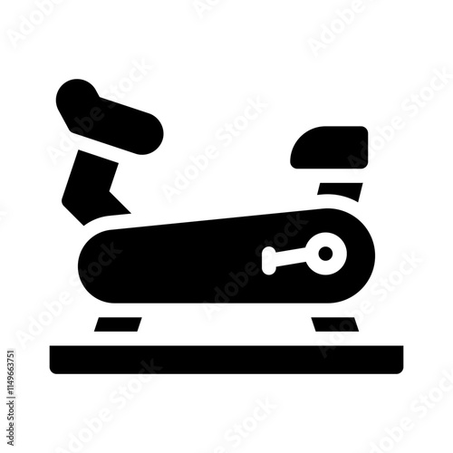 exercise bike glyph icon