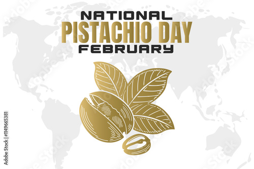 NATIONAL PISTACHIO DAY Vector Illustration background