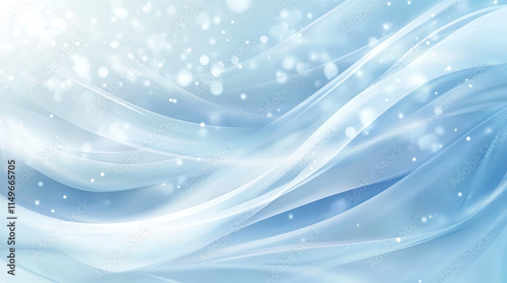 Ethereal Light Blue Waves with Soft Bokeh Effect Background Ethereal Light Blue Waves with Soft Bokeh Effect Background