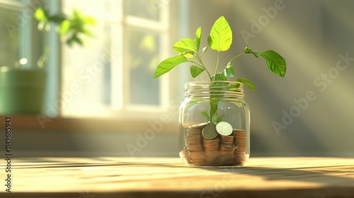 The Plant in Money Jar