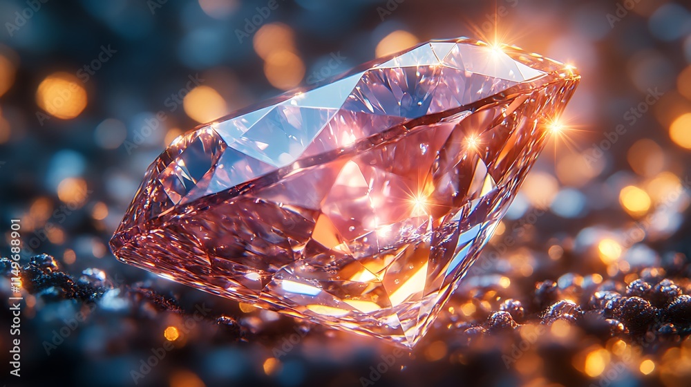 Shimmering diamond close up gradient background high resolution hd image Shimmering diamond close up gradient background high resolution hd image
