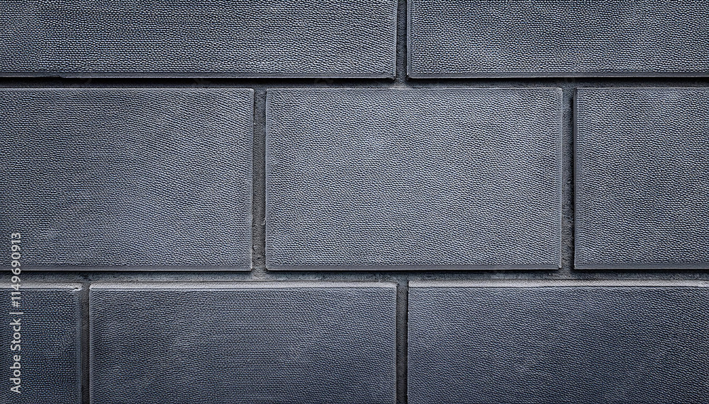 Fototapeta premium Modern Gray Brick Texture: Smooth, sleek gray bricks with thin, even mortar lines, creating a modern and minimalistic aesthetic for contemporary designs