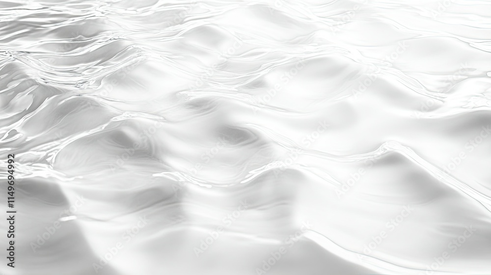 Obraz premium Abstract design of rippled white textures with a clean and serene atmosphere.