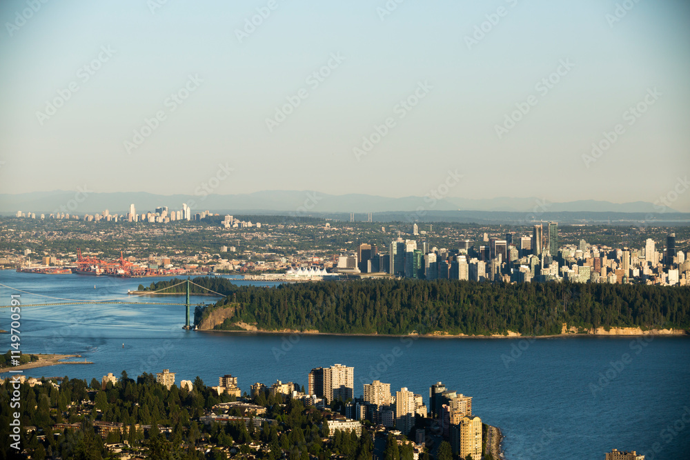 Vancouver City Landscape View British Columbia Canada Vancouver City Landscape View British Columbia Canada