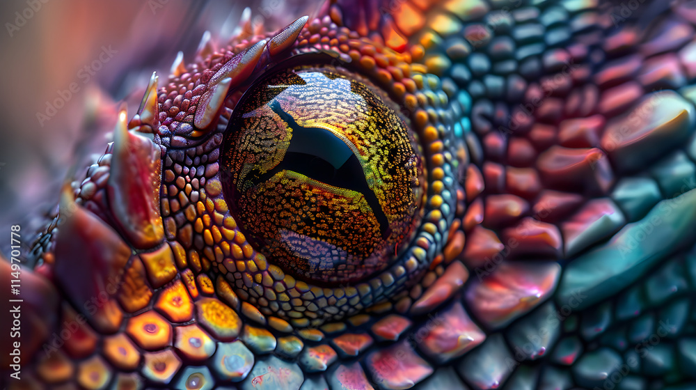 Fototapeta premium Intricate Details Revealed: A Close-Up Exploration of Color and Texture that Unveils Unseen Beauty