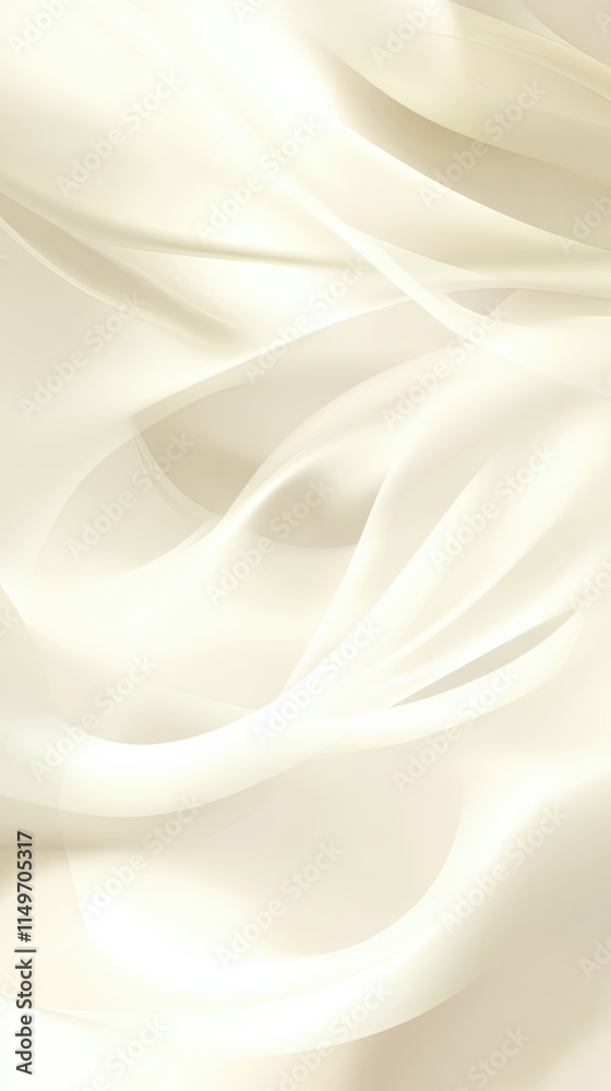 Obraz premium Elegant Cream Silk Drapery Abstract Background