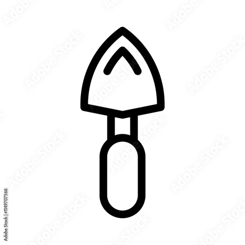 trowel line icon