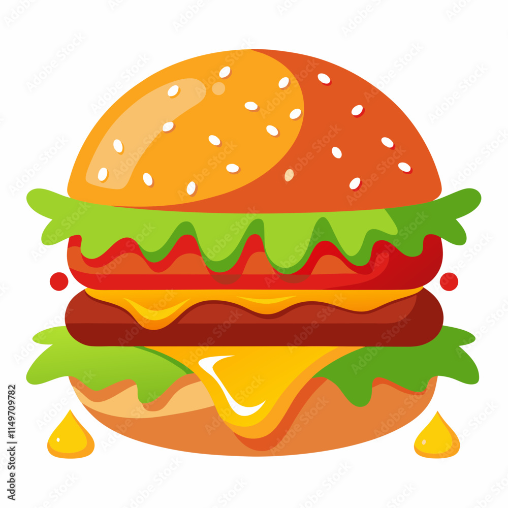 hamburger isolated on white hamburger isolated on white