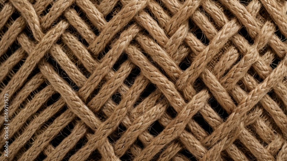 Closeup shot of a Jute with its intricate weaving pattern Closeup shot of a Jute with its intricate weaving pattern