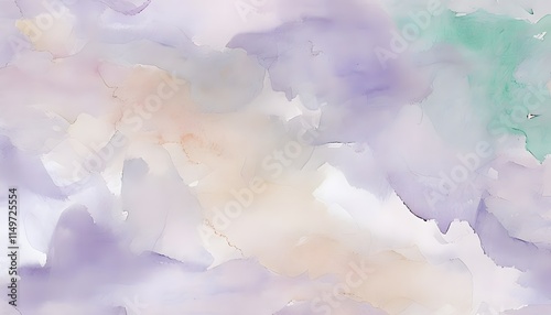 Pastel Watercolor Composition in Soft Tones