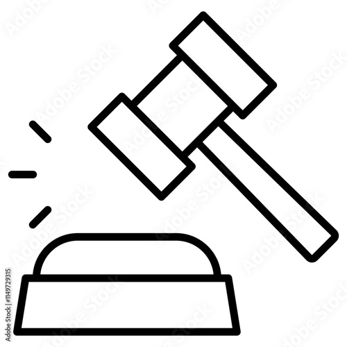 Judge Hammer Icon