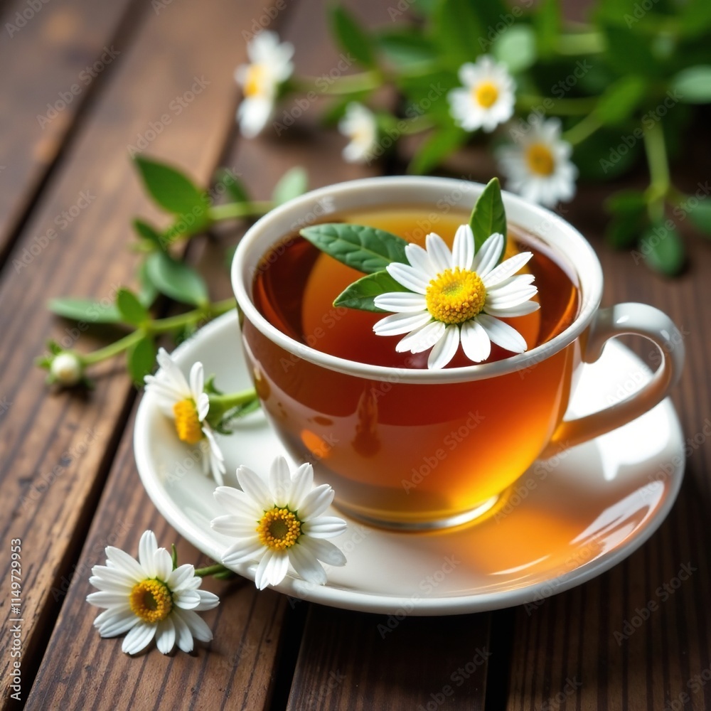 Aromatic chamomile tea with a hint of wildflowers,, herbal Aromatic chamomile tea with a hint of wildflowers,, herbal