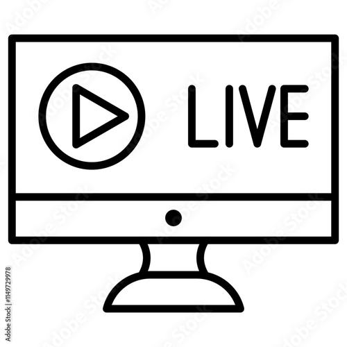 Live Streaming Icon