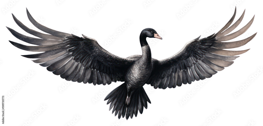 Fototapeta premium PNG Swan cormorant animal goose.