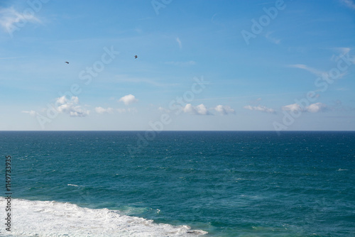 Atlantic Ocean near Sintra in Portugal photo