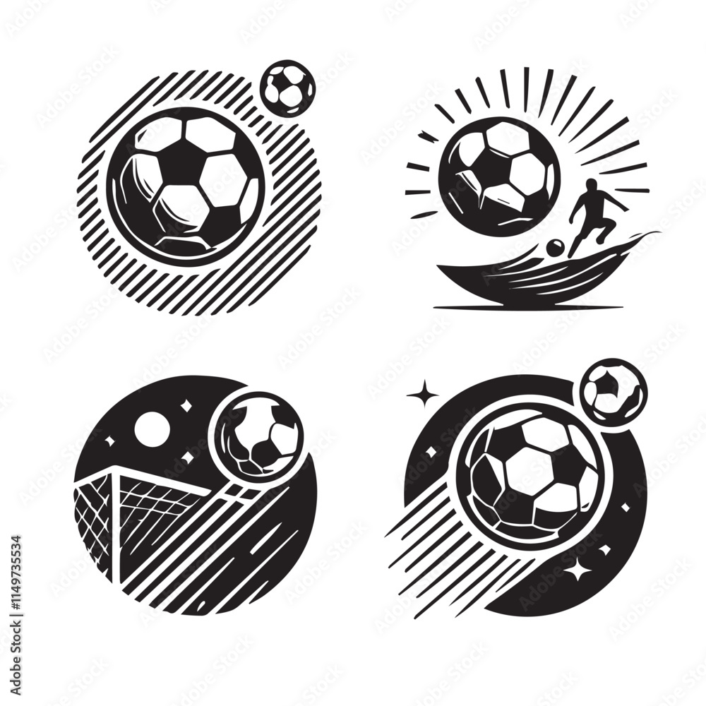 Collection of football game vectors Collection of football game vectors