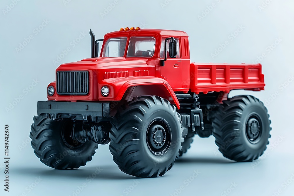 Red Semi trailer Truck Isolated. 3D rendering Red Semi trailer Truck Isolated. 3D rendering