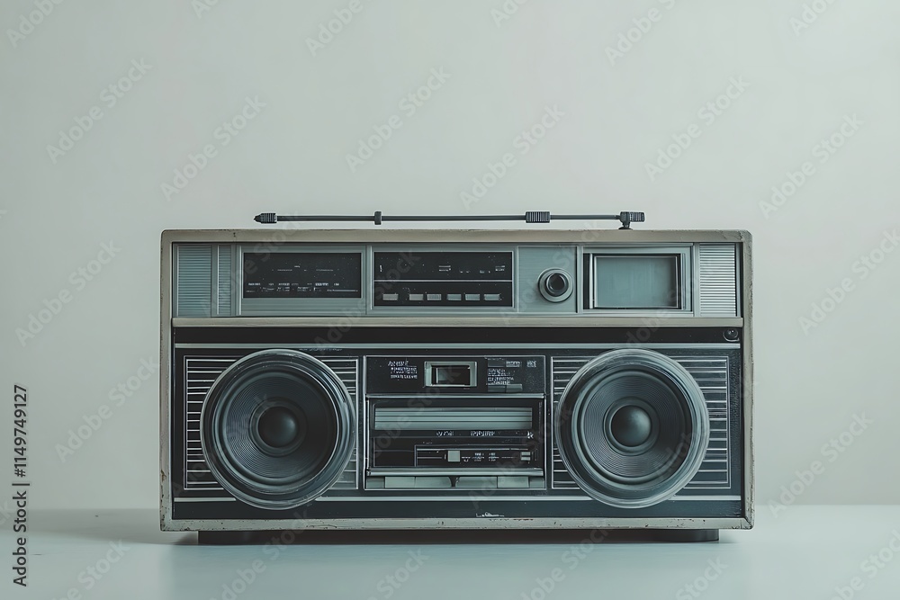 Obraz premium Classic Vintage Boombox Radio Retro