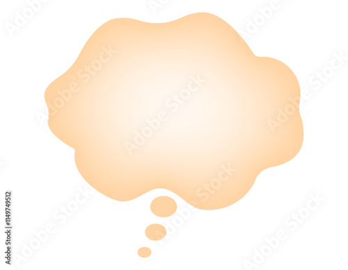 ホワっと暖かそうなモコモコした吹き出し　5