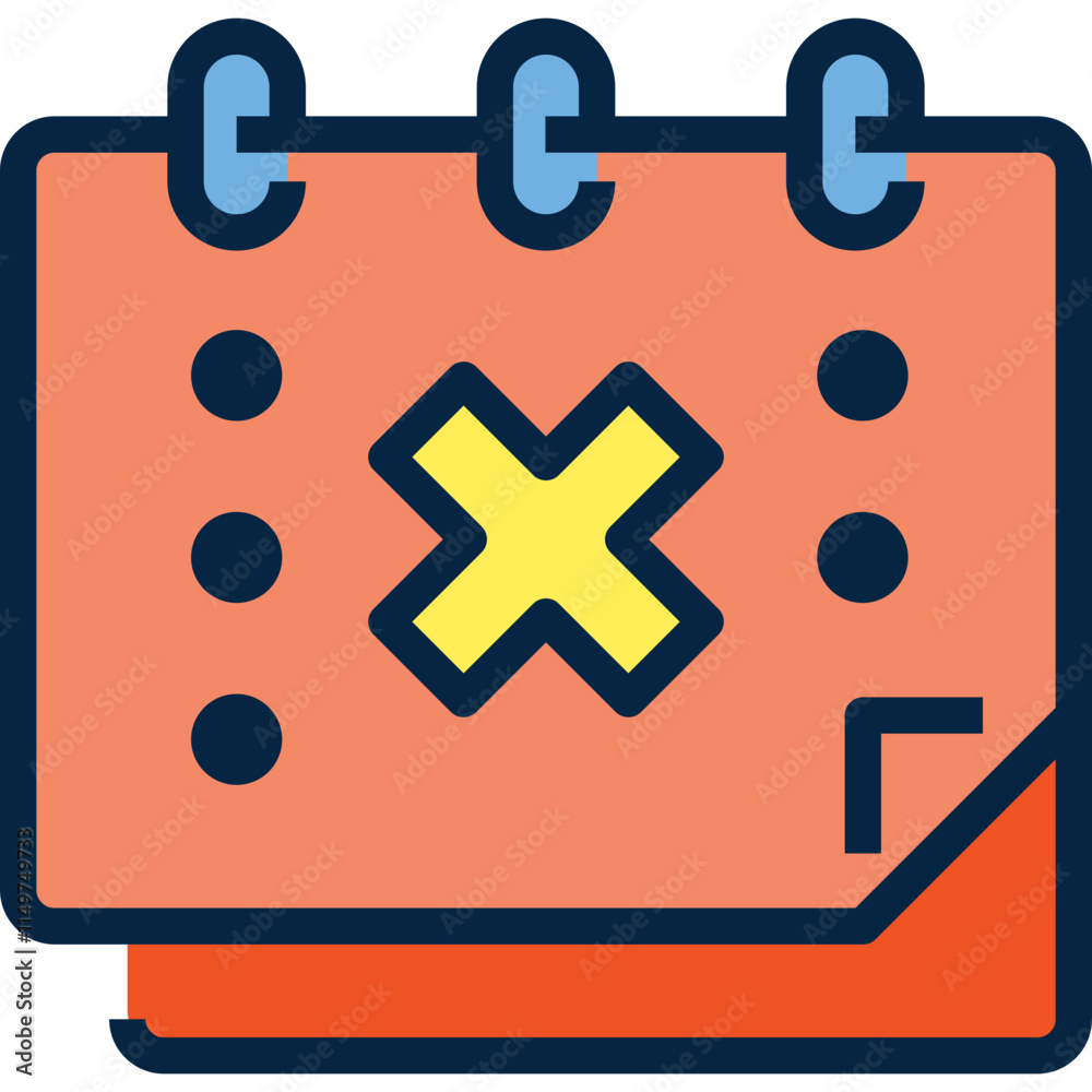 Obraz premium Calendar Cancel Icon