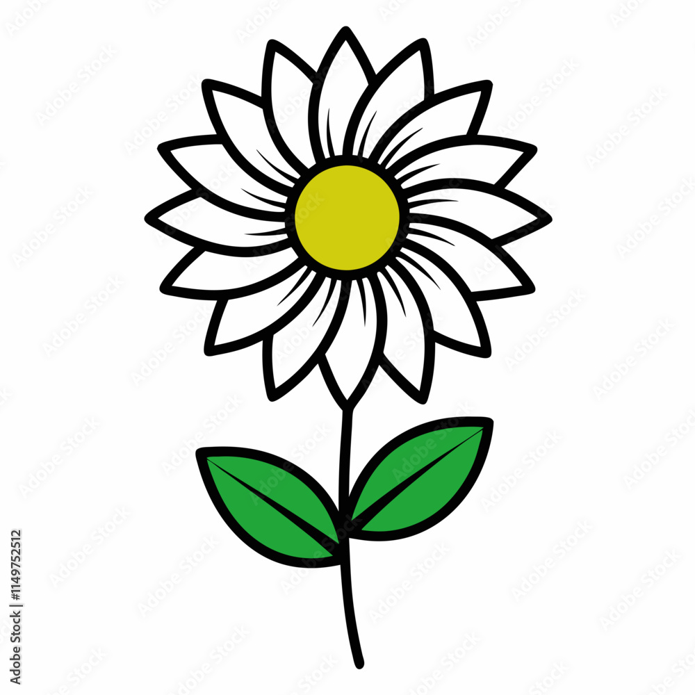 Fototapeta premium flower isolated on white background