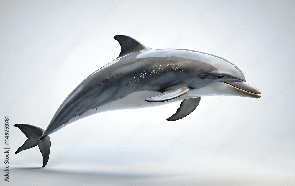 Graceful Dolphin Leaping Ocean Minimalist Aquatic Wildlife Art Graceful Dolphin Leaping Ocean Minimalist Aquatic Wildlife Art