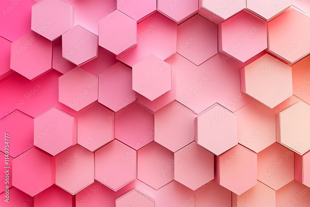 Hexagonal Paper Cut Shapes in Gradient Tones Background Hexagonal Paper Cut Shapes in Gradient Tones Background