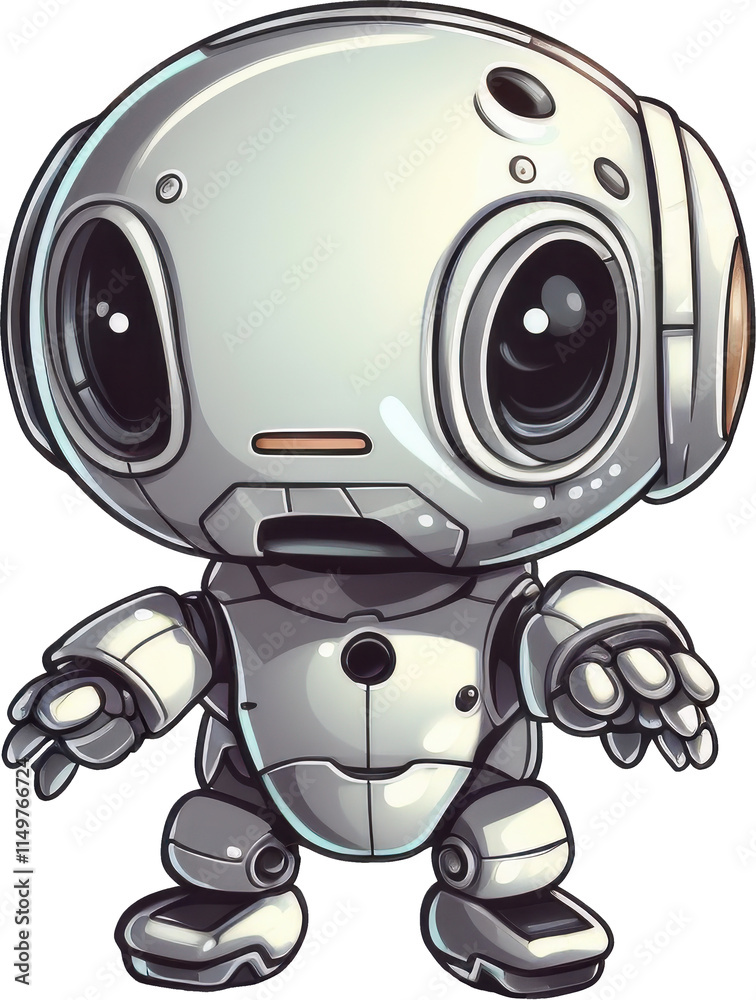 Futuristic Robot Sticker Futuristic Robot Sticker