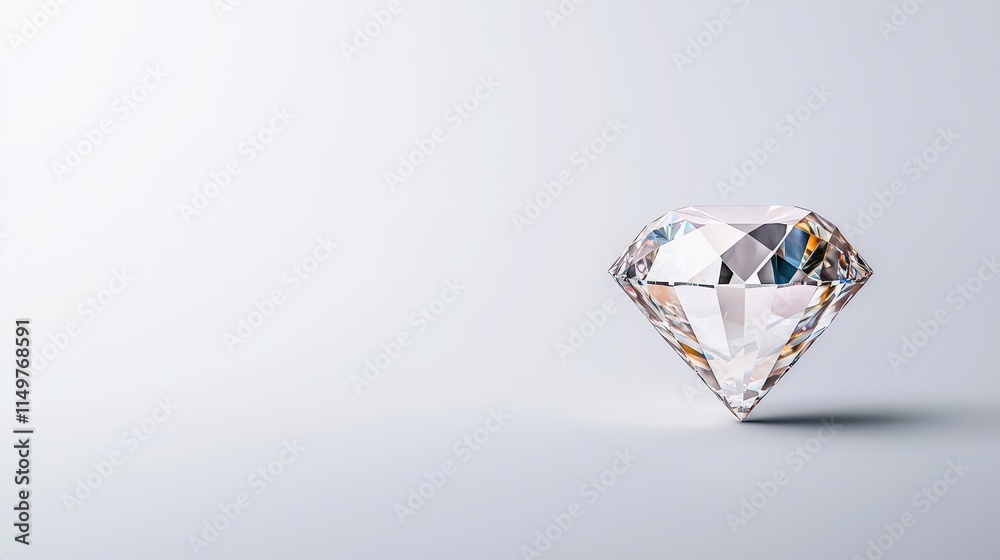 Brilliant Diamond on Soft Background Brilliant Diamond on Soft Background