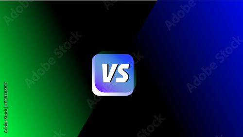 Creative double partition versus screen abstract background