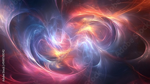 Wallpaper Mural Dynamic abstract patterns in colorful swirls digital art computer graphics vibrant creative concepts Torontodigital.ca
