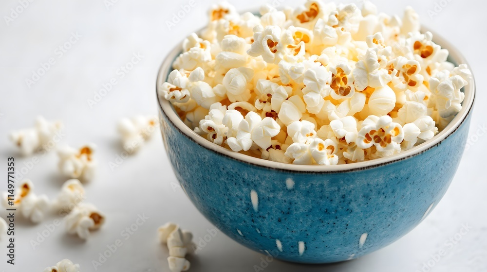 Enjoying freshly popped popcorn home theatre food photography cozy environment close-up view snack time delight Enjoying freshly popped popcorn home theatre food photography cozy environment close-up view snack time delight