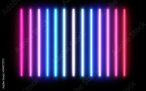 多彩な発光が魅力のネオンサインが点灯している場所