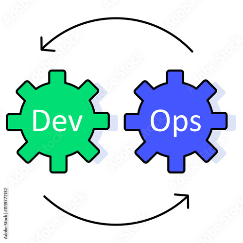 Devops icon, Accelerating Software Development with DevOps Practices, Transforming IT Operations Through DevOps Automation icons photo