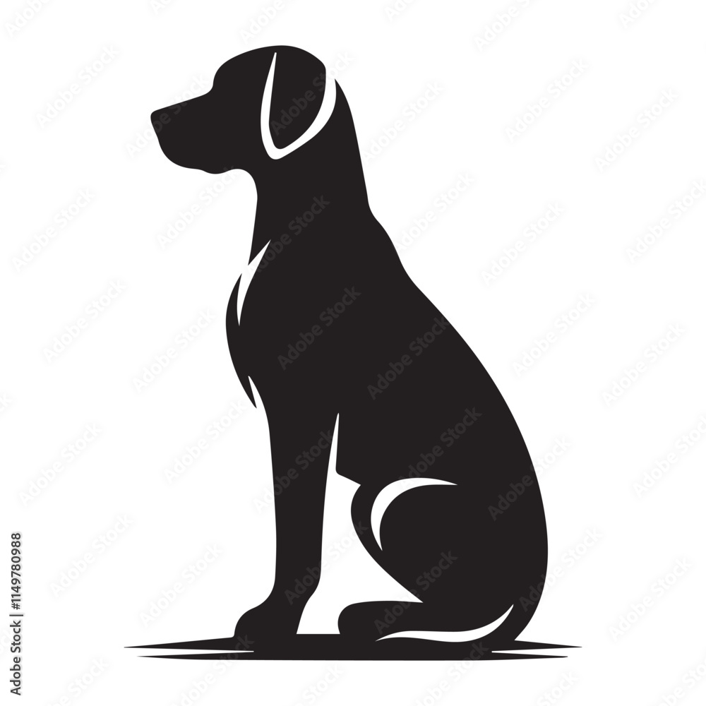 High-Quality Dog Silhouette Logo for Your Business High-Quality Dog Silhouette Logo for Your Business