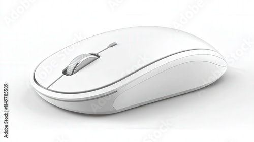 A wireless mouse with a minimalistic design, offering smooth navigation without the hassle of cords.
