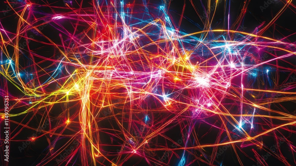 Dynamic light trails in urban nightscape visual art colorful energy abstract high-angle modern aesthetics Dynamic light trails in urban nightscape visual art colorful energy abstract high-angle modern aesthetics