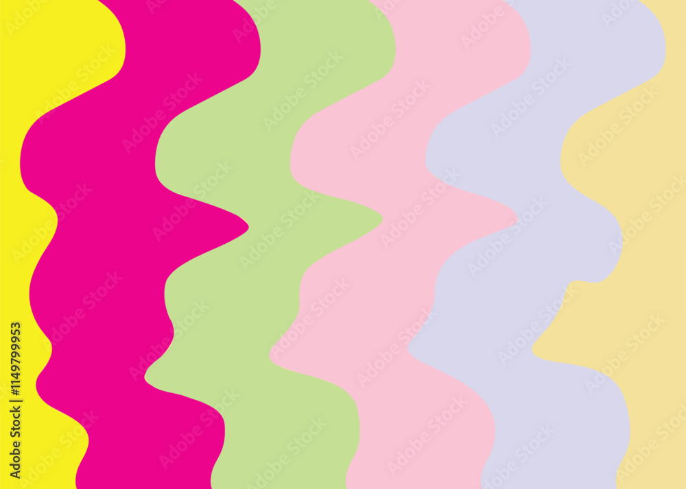 Bright dynamic animated background with twisted wavy lines of multicolors. Bright dynamic animated background with twisted wavy lines of multicolors.