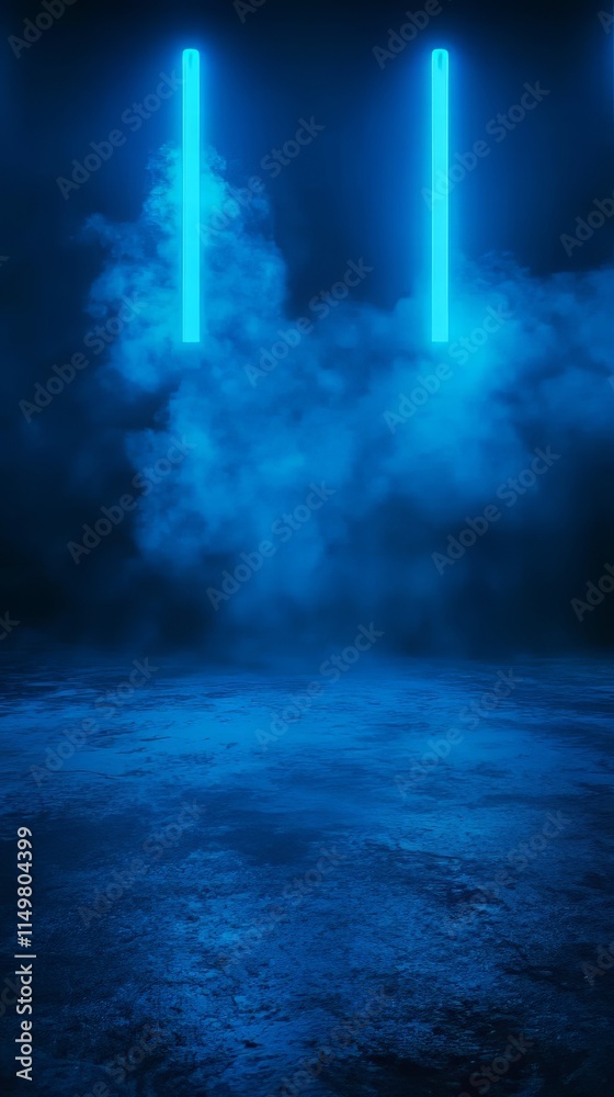 Dark street, asphalt abstract dark blue background, empty dark scene, neon light, spotlights the concrete floor and studio room with smoke float up the interior texture for display products. Dark street, asphalt abstract dark blue background, empty dark scene, neon light, spotlights the concrete floor and studio room with smoke float up the interior texture for display products.