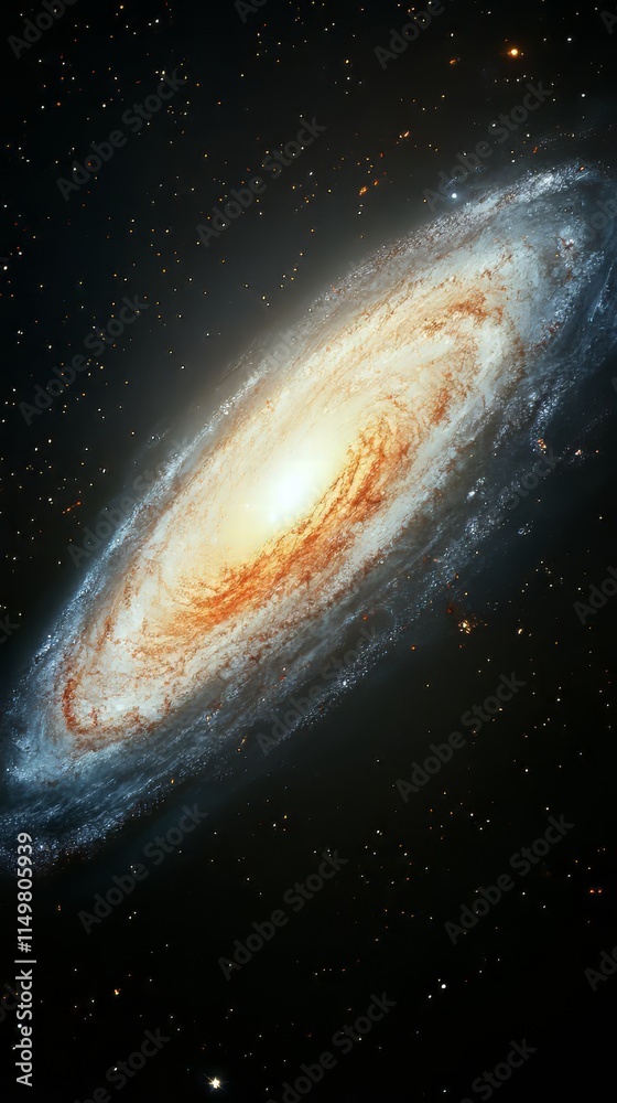 Fototapeta premium Galaxy. space background. Ultra realistic. Photorealistic