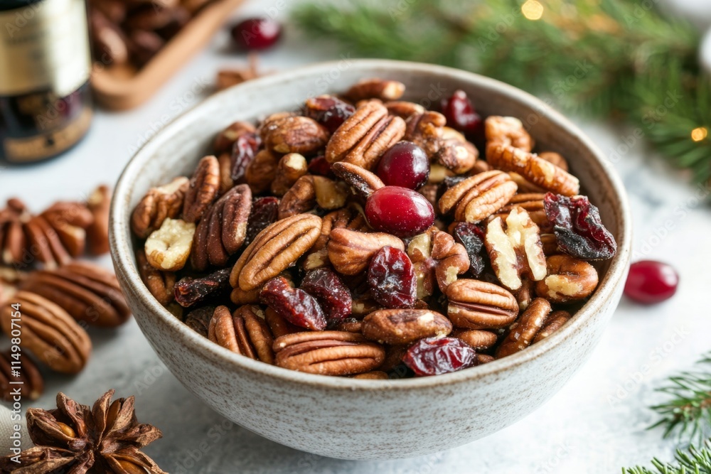 Holiday Nut Mix with Dried Cranberries Holiday Nut Mix with Dried Cranberries