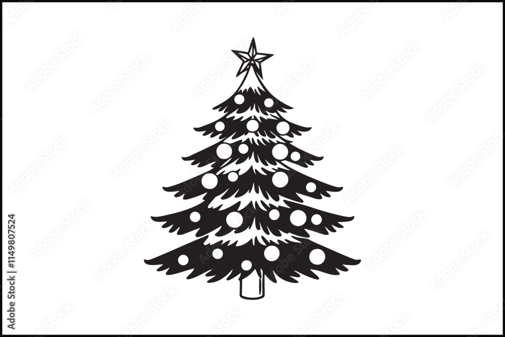 Christmas Tree Vector Illustration Christmas Tree Vector Illustration