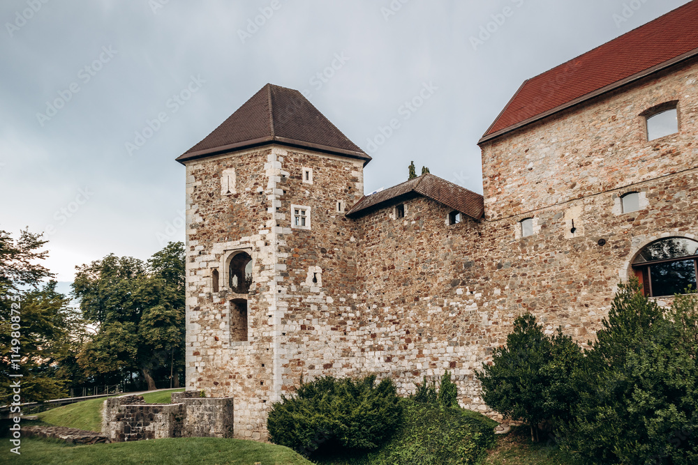 Ljubljana Castle, a castle complex standing on Castle Hill above downtown Ljubljana, the capital of Slovenia. Ljubljana Castle, a castle complex standing on Castle Hill above downtown Ljubljana, the capital of Slovenia.