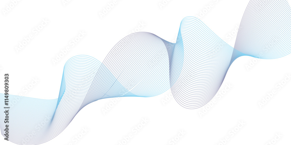 Abstract blue line wave Sound flow design vector background Dynamic network speed linear transparent vector. Eco water effect mesh pattern Abstract blue line wave Sound flow design vector background Dynamic network speed linear transparent vector. Eco water effect mesh pattern