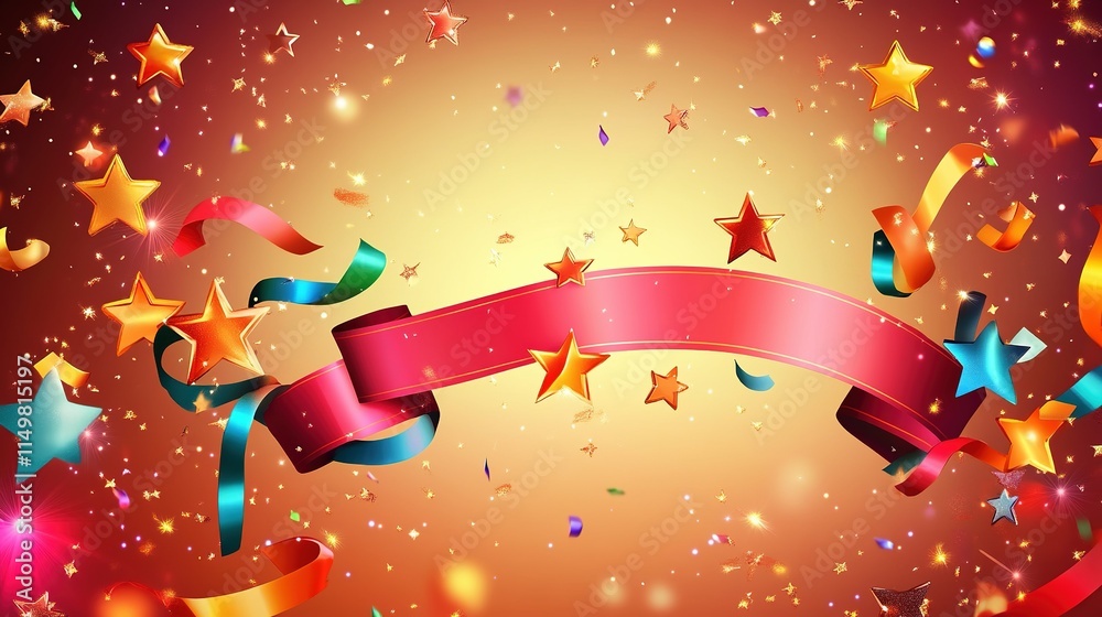 Naklejka premium Congratulations as background image