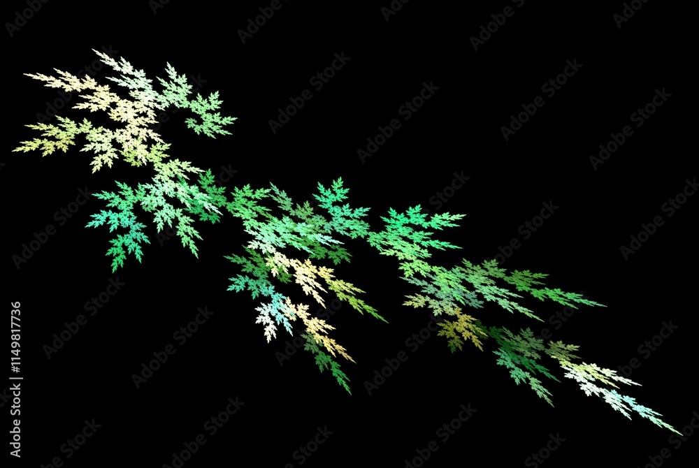 Computer generated fractal pattern and shape Computer generated fractal pattern and shape