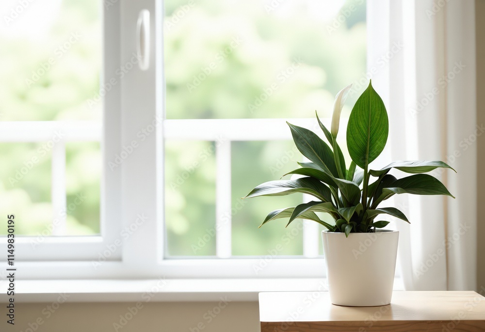Fototapeta premium plant in window