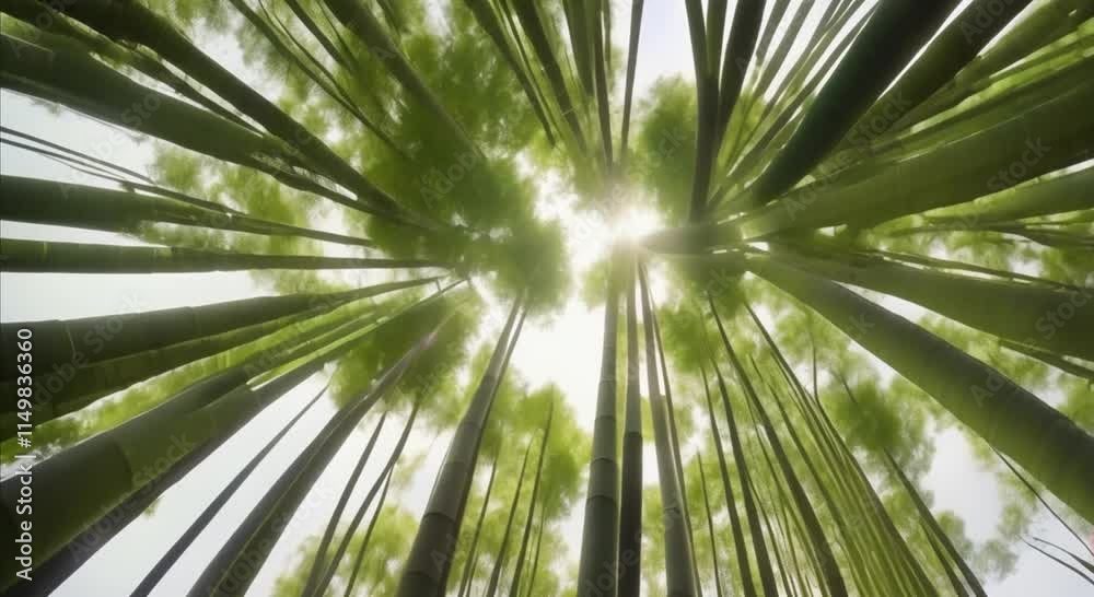 Towering Bamboo Under Azure Skies Towering Bamboo Under Azure Skies