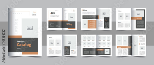 Product catalog layout or clean and modern fashion, furniture catalogue template design
