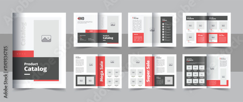 Multipurpose product product catalog brochure or clean and modern furniture company product catalogue design template